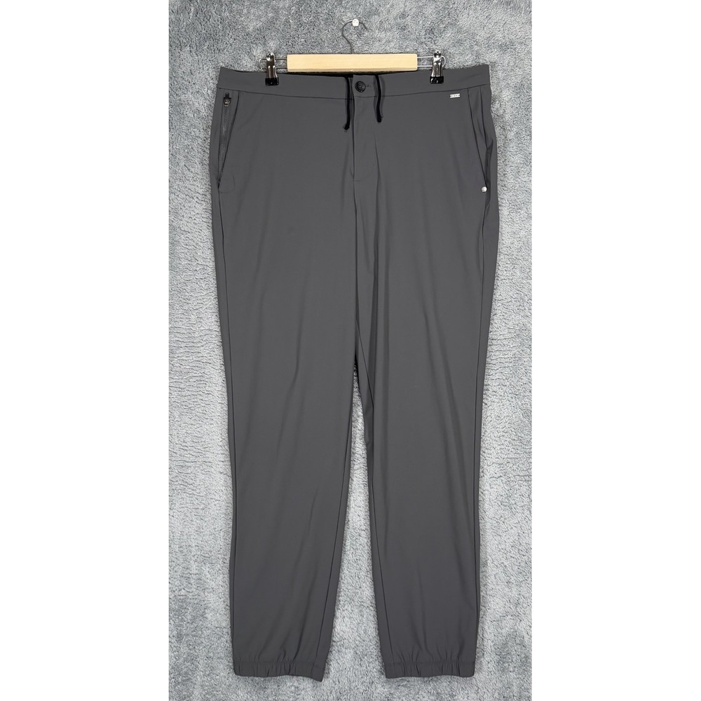 Vuori Fleet Jogger Pants Mens XL x 30" Gray Performance Stretch Athletic Gym